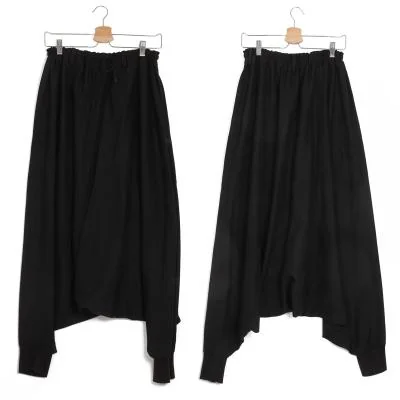 Yohji Yamamoto NOIR Rib Hem Dropped Crotch Pants