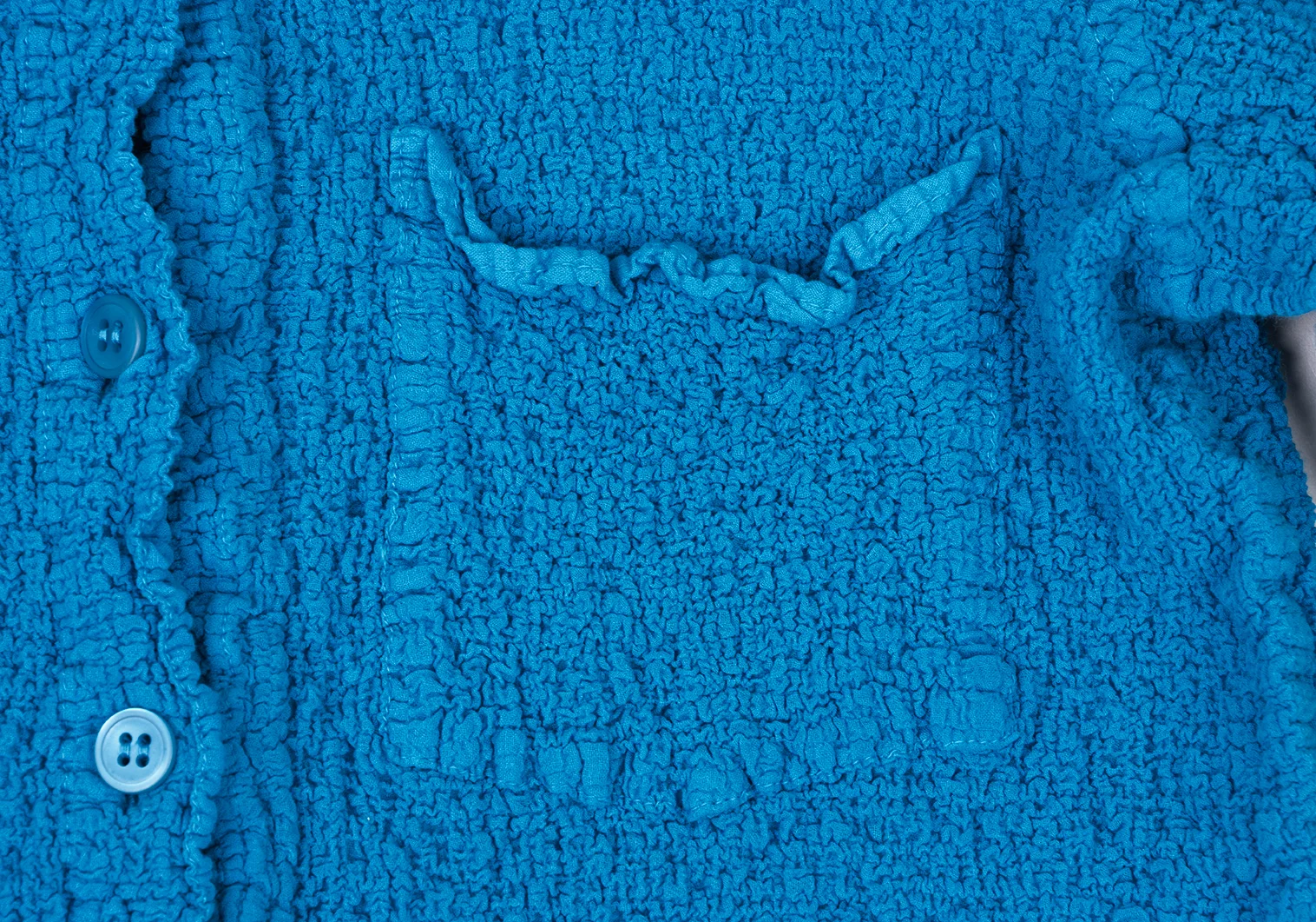 me ISSEY MIYAKE カリフラワー　ブルートップス イッセイミヤケ ミーISSEY MIYAKE me カリフラワーシャツ