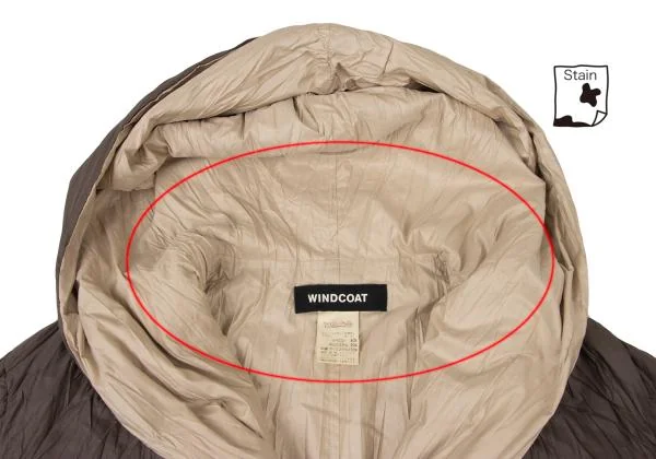 WIND COAT Wrinkle Bicolor Padding Hooded Coat K-146502_005