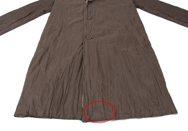 WIND COAT Wrinkle Bicolor Padding Hooded Coat K-146502_011