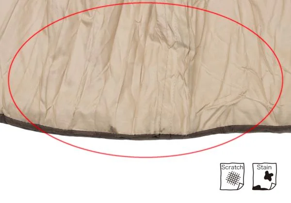 WIND COAT Wrinkle Bicolor Padding Hooded Coat K-146502_015