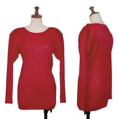 PLEATS PLEASE Pleated Long Sleeve T-shirt