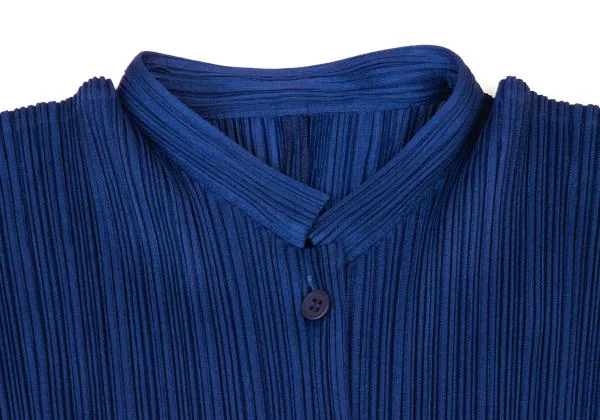 PLEATS PLEASE Pleated Mao Collar Shirt K-146515_004