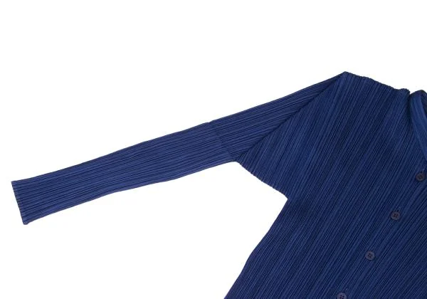 PLEATS PLEASE Pleated Mao Collar Shirt K-146515_006