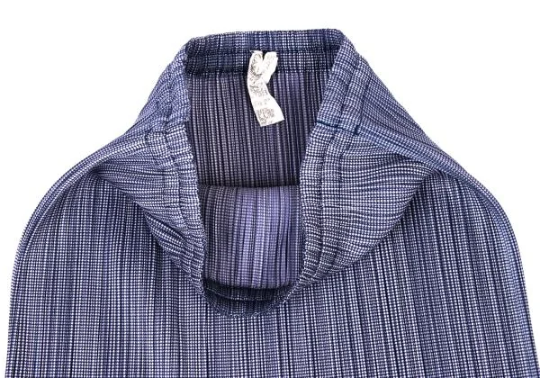 プリーツプリーズPLEATS PLEASE パピートゥースプリントスカート 青白1 K-146524_005