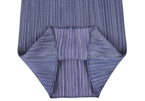 プリーツプリーズPLEATS PLEASE パピートゥースプリントスカート 青白1 K-146524_007