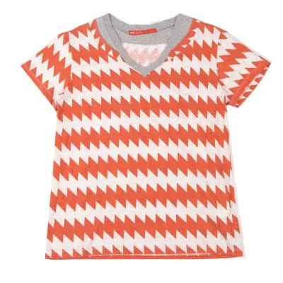 mintdesigns Printed Neck Layer T Shirt