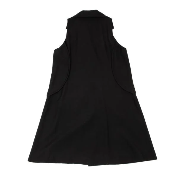 ISSEY MIYAKE Glove Pocket Design Sleeveless Long Jacket K-146558_017