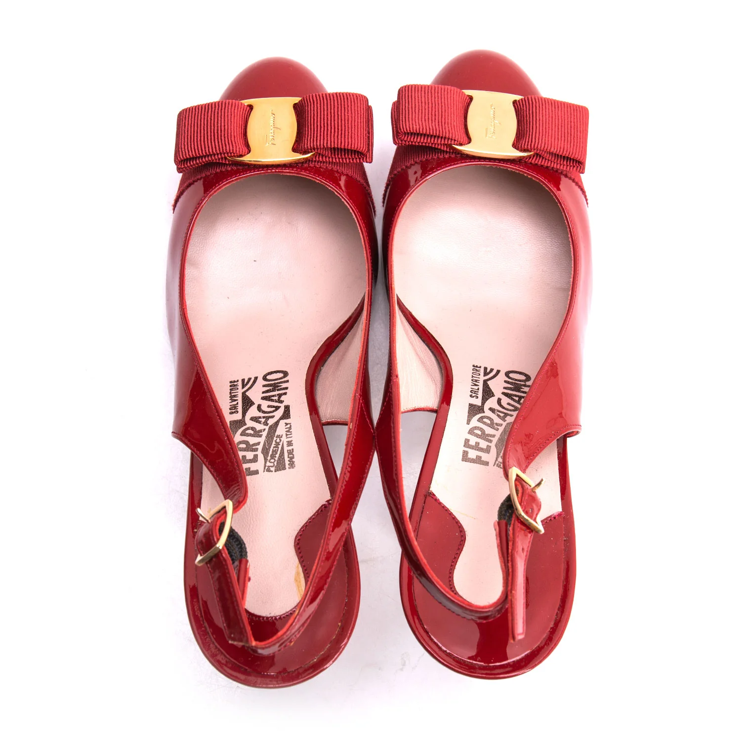 Salvatore Ferragamo パンプス 赤 4105725F0019 ヴァラ - ウィメンズ | Ferragamo