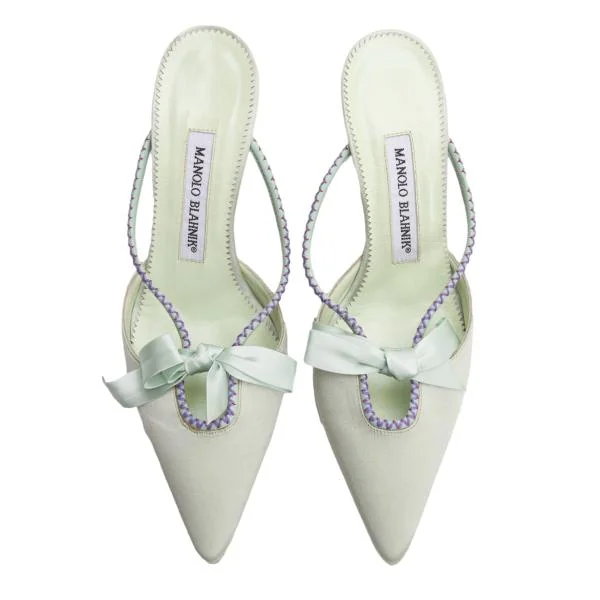 MANOLO BLAHNIK Ribbon Heel Pumps K-146563_002