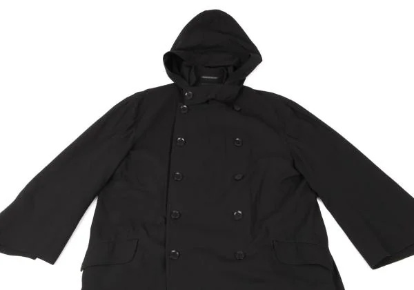Yohji Yamamoto FEMME Back Slit Hooded Double Coat K-146564_003