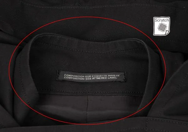 Yohji Yamamoto FEMME Back Slit Hooded Double Coat K-146564_005