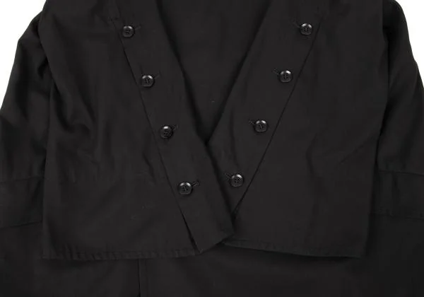 Yohji Yamamoto FEMME Back Slit Hooded Double Coat K-146564_008