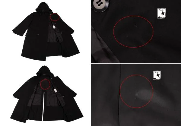 Yohji Yamamoto FEMME Back Slit Hooded Double Coat K-146564_013