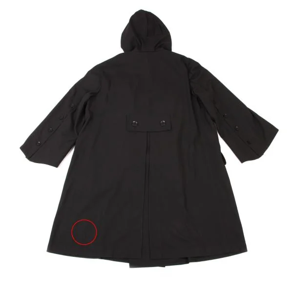 Yohji Yamamoto FEMME Back Slit Hooded Double Coat K-146564_014