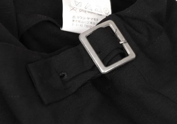 Yohji Yamamoto FEMME Wool Side Belt Wide Pants K-146566_004