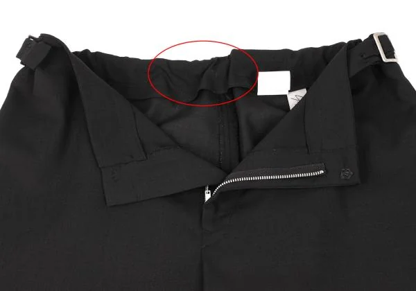 Yohji Yamamoto FEMME Wool Side Belt Wide Pants K-146566_005