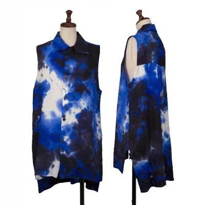 Y's Tie Dye Wool Sleeveless Blouse