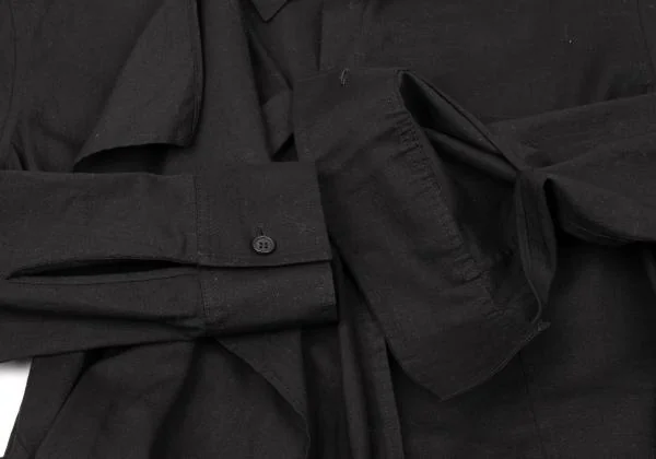 Yohji Yamamoto FEMME Drape Shirt Dress K-146585_006