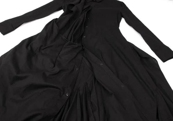 Yohji Yamamoto FEMME Drape Shirt Dress K-146585_008