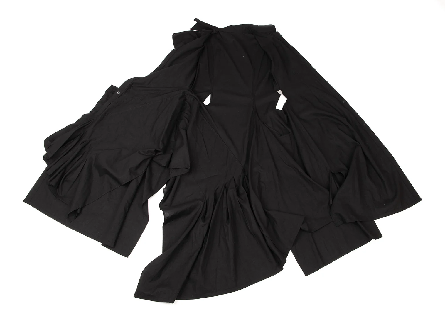 Yohji yamamoto +NOIR 変形シャツ　シャツワンピース ヨウジヤマモト ノアールYohji Yamamoto NOIR アシンメトリー