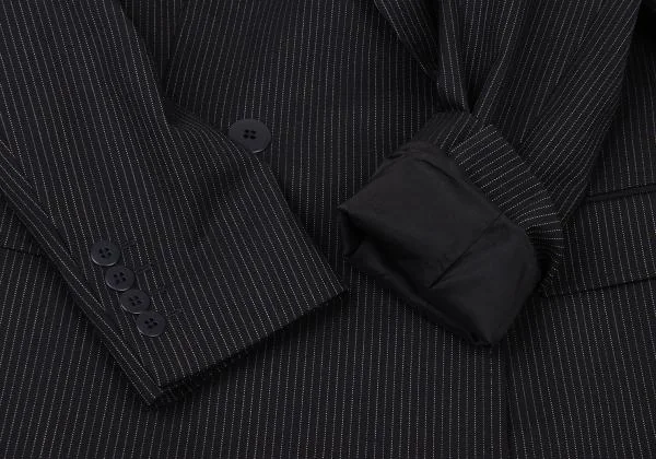 Max Mara Acetate Poly Pinstripe Double Jacket K-146587_006