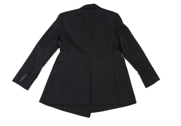 Max Mara Acetate Poly Pinstripe Double Jacket K-146587_012