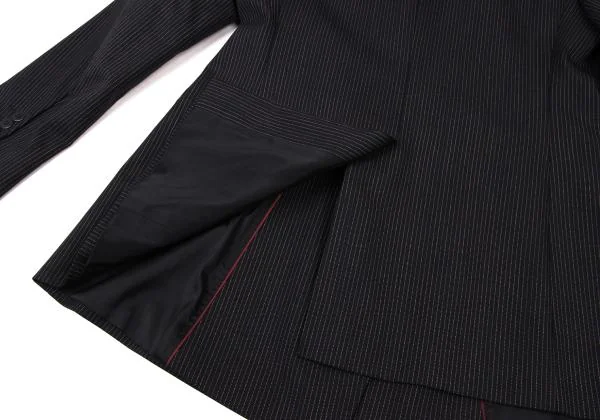 Max Mara Acetate Poly Pinstripe Double Jacket K-146587_013