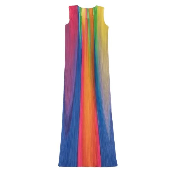 PLEATS PLEASE Colorful Sleeveless Maxi Dress K-146603_002