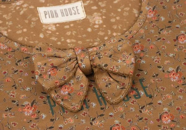 PINK HOUSE Small Floral Printed Ribbon Decoration T Shirt K-146604_004