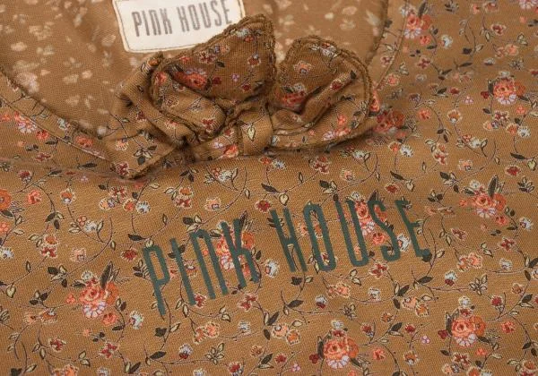 ピンクハウスPINK HOUSE 小花プリントリボン装飾カットソー キャメル赤緑M位 【レディース】 ピンクハウスPINK HOUSE 小花プリントリボン装飾カットソー