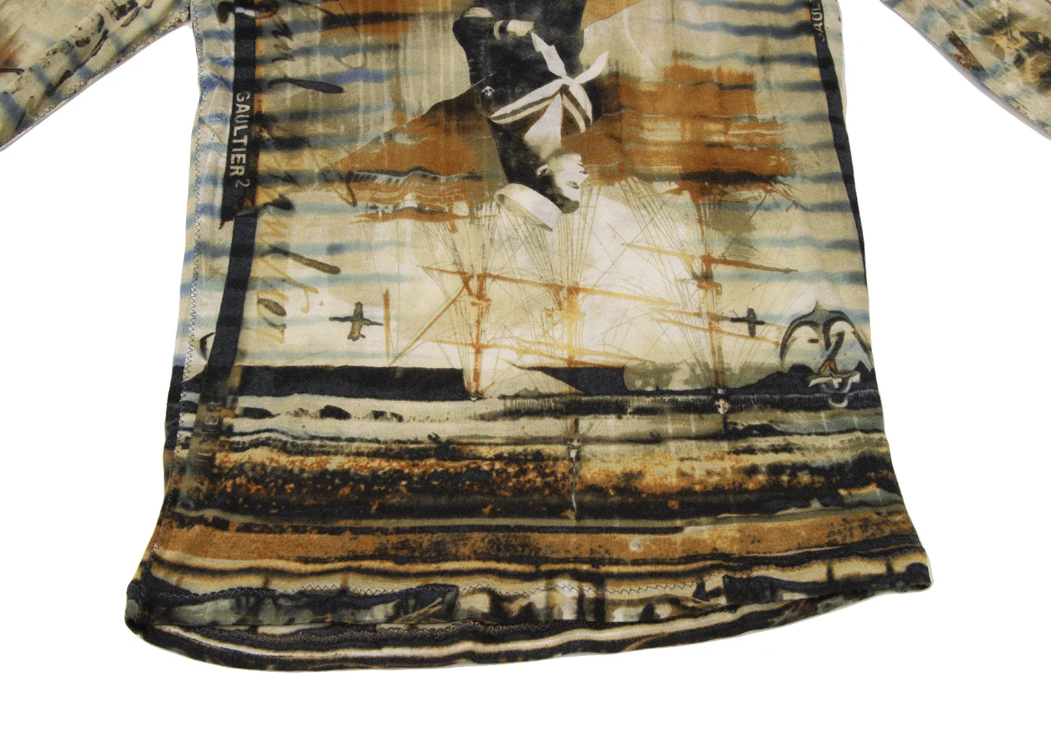 【希少】jean paul gaultier homme カットソー マリア ジャンポールゴルチエJean Paul GAULTIER マリンプリント