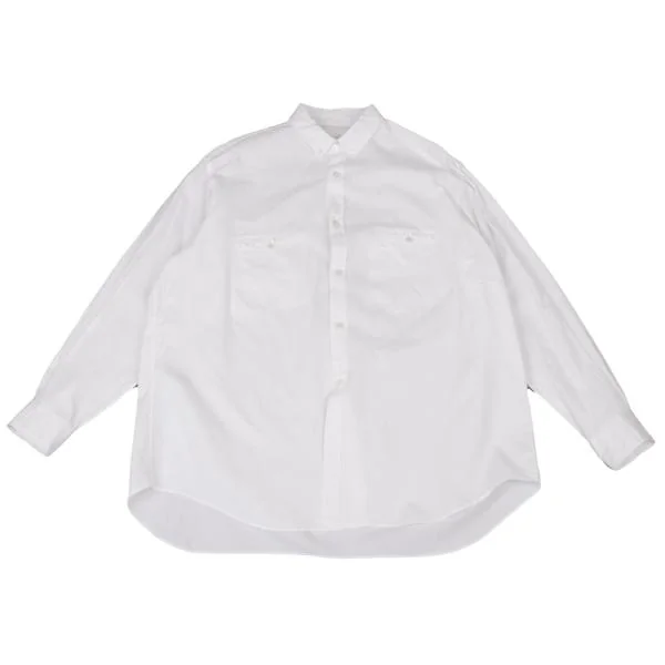 COMME des GARCONS HOMME Cotton Pocket Design Shirt White S-M K-146629_001