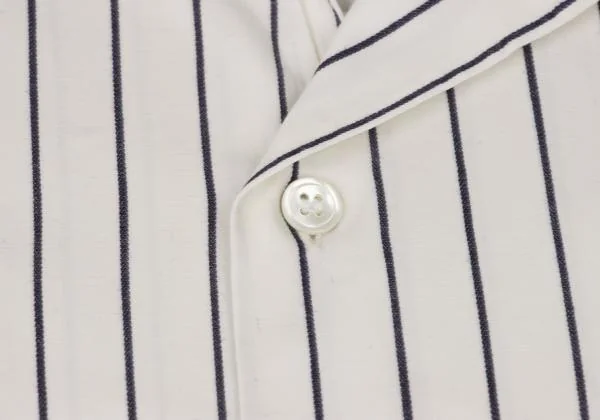 COMME des GARCONS HOMME PLUS Striped Open Collar Shirt K-146638_003