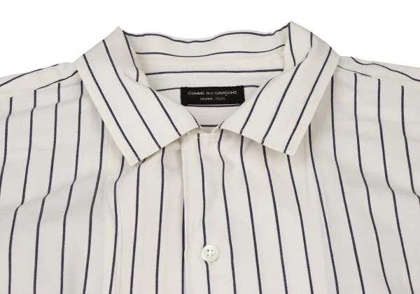 COMME des GARCONS HOMME PLUS Striped Open Collar Shirt K-146638_004