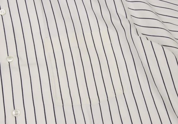 COMME des GARCONS HOMME PLUS Striped Open Collar Shirt K-146638_006