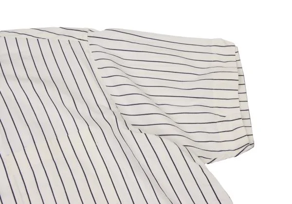 COMME des GARCONS HOMME PLUS Striped Open Collar Shirt K-146638_007