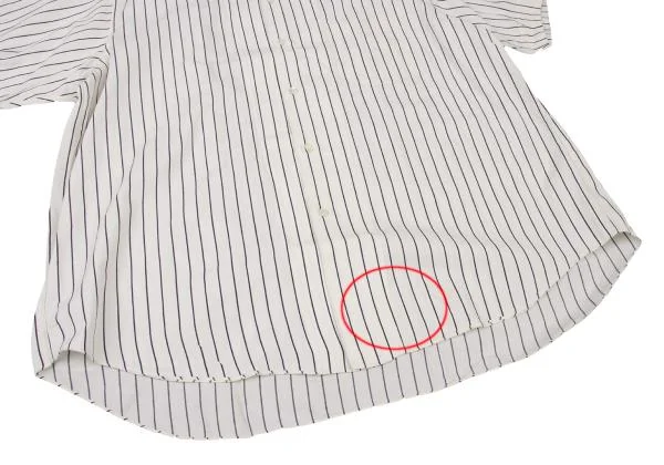 COMME des GARCONS HOMME PLUS Striped Open Collar Shirt K-146638_008