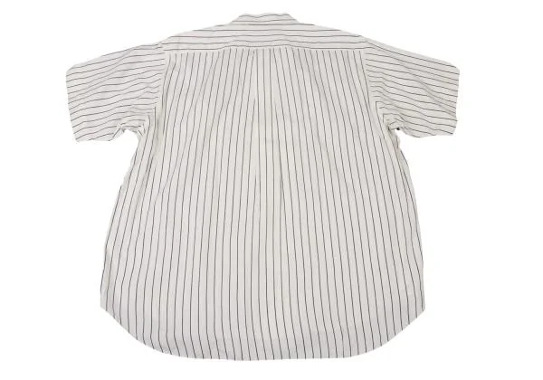 COMME des GARCONS HOMME PLUS Striped Open Collar Shirt K-146638_011