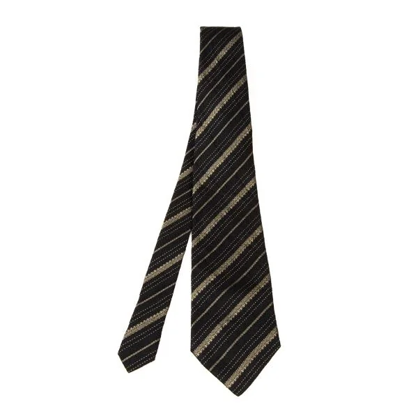 COMME des GARCONS HOMME Multi Regimental Tie Black  K-146648_001