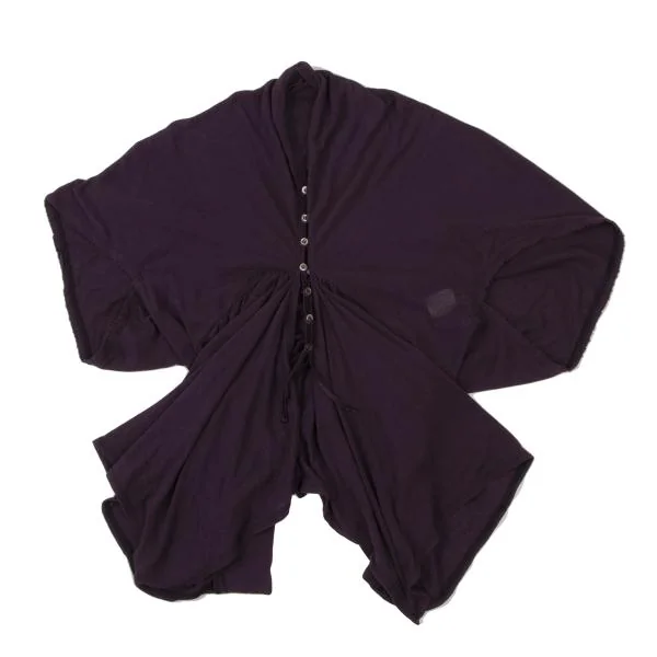 スナオクワハラsunao kuwahara コットボタンデザインカーディガン 紫M K-146674_002