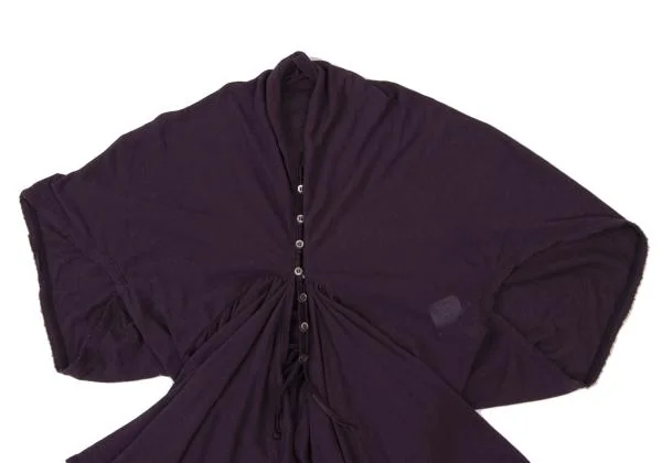 スナオクワハラsunao kuwahara コットボタンデザインカーディガン 紫M K-146674_003