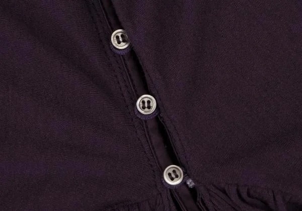 スナオクワハラsunao kuwahara コットボタンデザインカーディガン 紫M K-146674_005