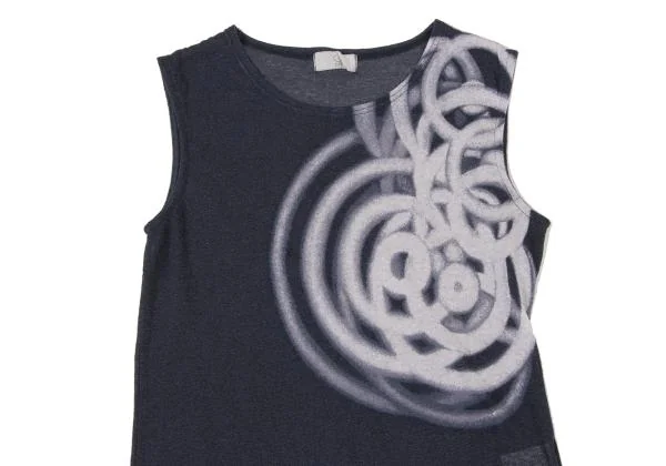 gigli Cotton Nylon Ring Printed Tank Top K-146677_002