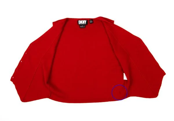 ダナキャランDKNY ウールニットベスト 赤P(S位) K-146680_007