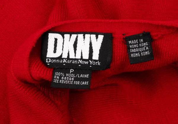 ダナキャランDKNY ウールニットベスト 赤P(S位) K-146680_011