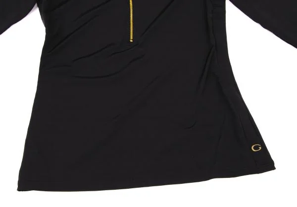グッチGUCCI ナイロンストレッチハーフジップカットソー 黒S K-146692_011