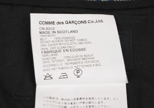 COMME des GARCONS Locaron Tartan Check Dyed Kilt Skirt K-146698_017