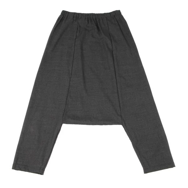 COMME des GARCONS Stretch Wool Easy Dropped Crotch Pants Grey M K-146702_001