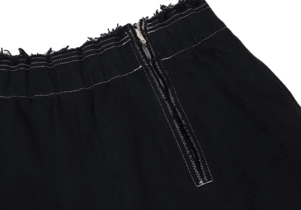 COMME des GARCONS Dyed Cotton Cut-off Dropped Crotch Pants K-146704_004